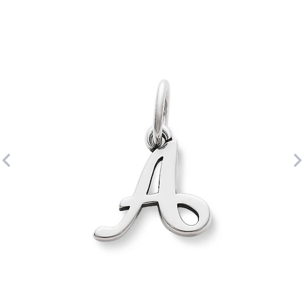 JAMES AVERY “A” SCRIPT INITIAL CHARM